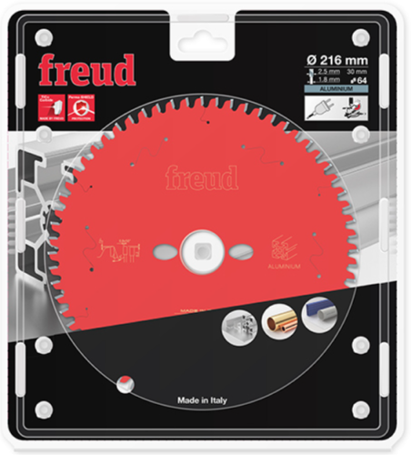 FR16A001M FREUD PIŁA HM DO ALUMINIUM 216x30x64Z / -5° Negatyw