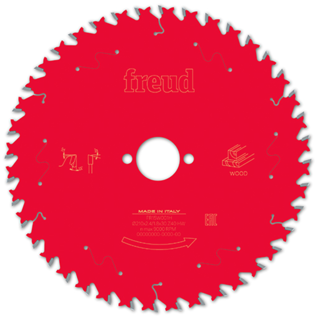 FREUD Piła HM do drewna / sklejki 210x30x40Z / cięcie wzdłużne / poprzeczne