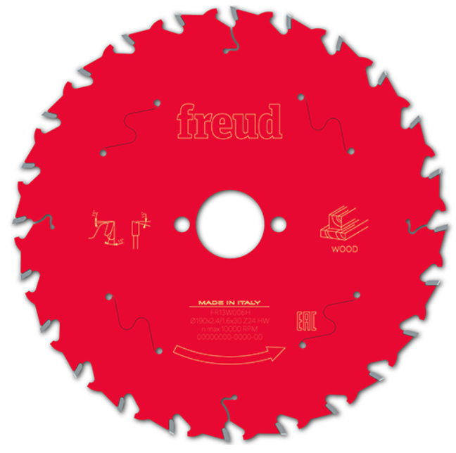 FREUD Piła HM do drewna / sklejki 190x30x24Z / cięcie uniwersalne