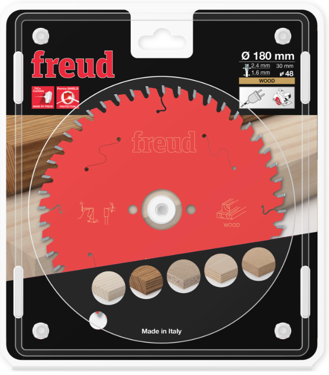 FR09W004H FREUD Piła HM DO DREWNA / SKLEJKI 180x30x48Z / CIĘCIE POPRZECZNE