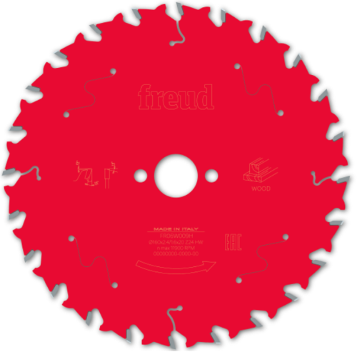 FREUD Piła HM do drewna / sklejki 160x20x24Z / cięcie wzdłużne / poprzeczne