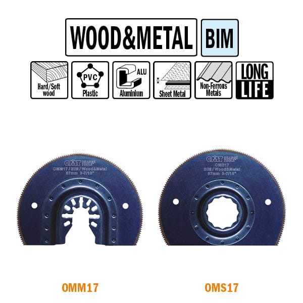OMS17 Brzeszczot oscylacyjny W=87 TPI=20 1 szt. uchywt pod Fein i Festool