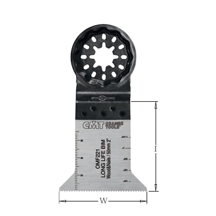 OMF221-X50 Brzeszczot oscylacyjny W=50 I=50 TS= 1,4 TPI=18 50 szt. STARLOCK