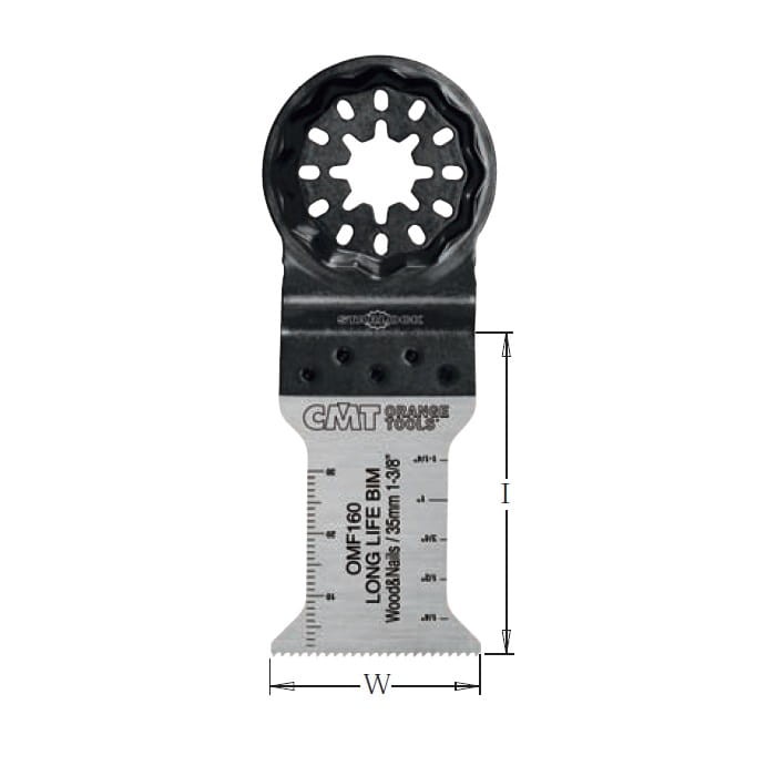 OMF160-X5 Brzeszczot oscylacyjny W=35 I=50 TS= 1,4 TPI=18 5 szt. STARLOCK