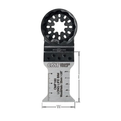 OMF160-X50 Brzeszczot oscylacyjny W=35 I=50 TS= 1,4 TPI=18 50 szt. STARLOCK