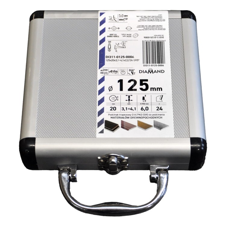 GLOBUS Podcinak diamentowy trapezowy 180x30x36Z / 4.3 - 5.3 mm H6 mm