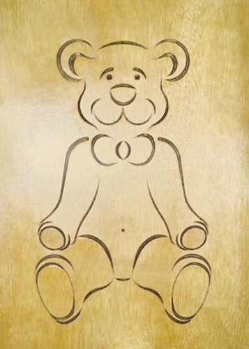 RCS-906 Szablon 3D Miś - F 394x203