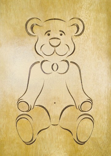 RCS-906 Szablon 3D Miś - F 394x203