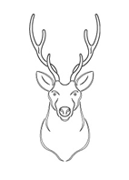 RCS-901 Szablon 3D Jeleń - C 394x190