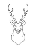 RCS-901 Szablon 3D Jeleń - C 394x190