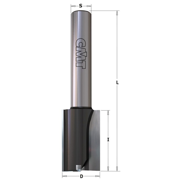 CMT Frez HM Z2+1 prosty wiercący D30 I35 L90 S12 mm