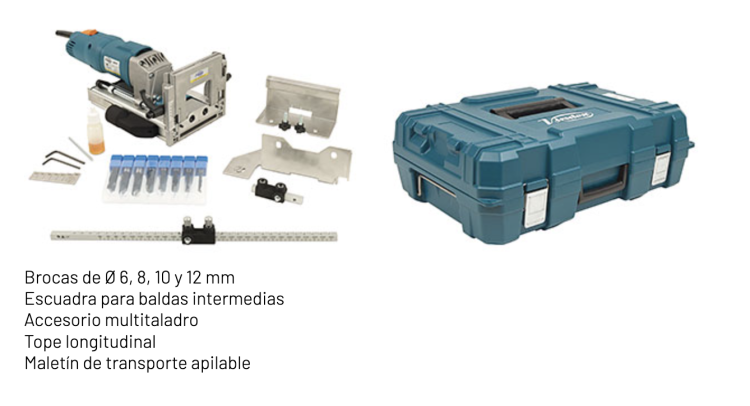 Virutex Kołkownica sieciowa 800W 2000RPM SET