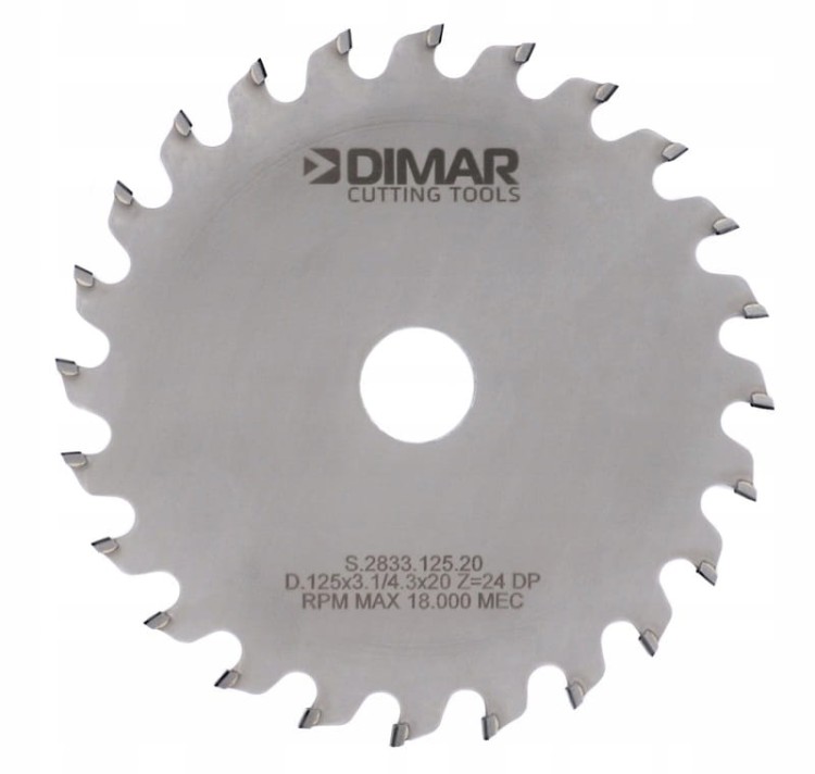 DIMAR Podcinak trapezowy Diamentowy 125x20x24Z / 3.1 - 4.1 mm H4