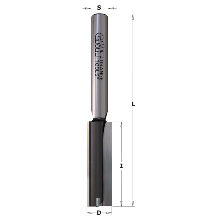CMT Frez HM Z2+1 prosty wiercący D20 I40 L90 S8 mm