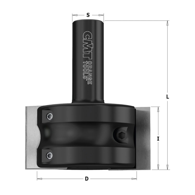 CMT Frez do wręgowania / profilowania na płytki wymienne Z2 D65 I50 S20 mm