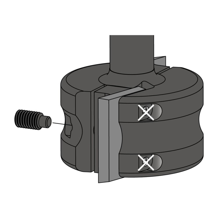 CMT Frez do wręgowania / profilowania na płytki wymienne Z2 D65 I50 S20 mm