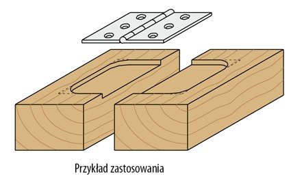 CMT Frez HM Z2 do planowania D12,7 I19 L54 S8 mm / do drewna / MDF