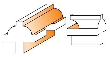 CMT Zestaw frezów do produkcji okien / listew dzielących