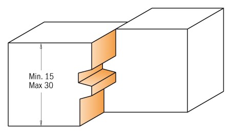CMT Frez do połączeń odwrotnych D44,4 S12 mm