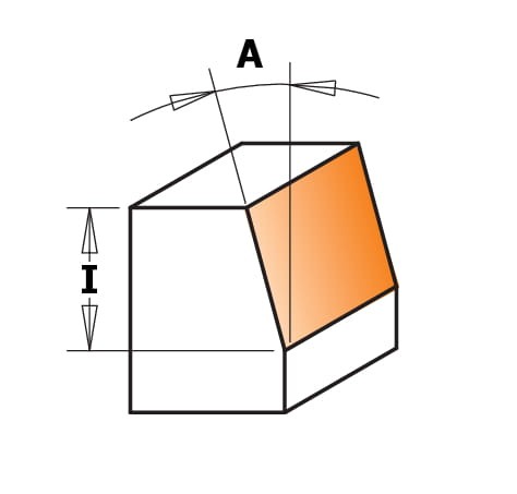 CMT Frez do fazowania / ukosowania z łożyskiem Z2 15° D18,5 S6 mm