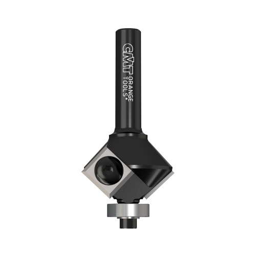 CMT Frez do fazowania z wymiennym ostrzem 22° Z2 D25 I11 S6 mm + łożysko
