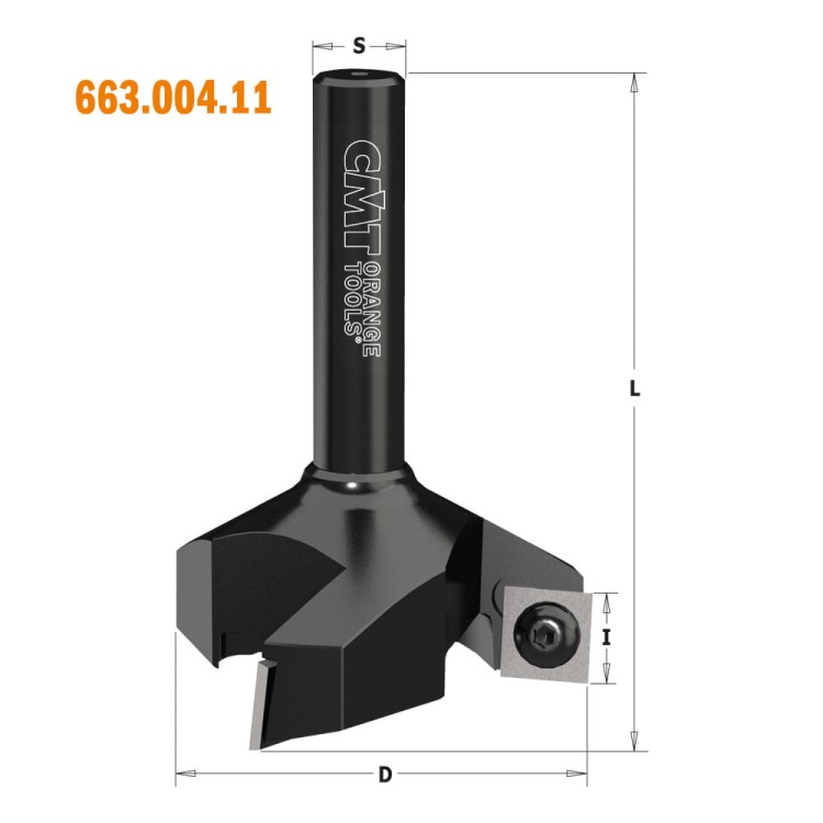 CMT Frez do planowania na płytki wymienne Z3 D60 S12 mm