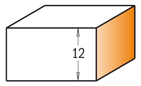 CMT Frez prosty na płytki wymienne Z2 D19 I12 S8 mm