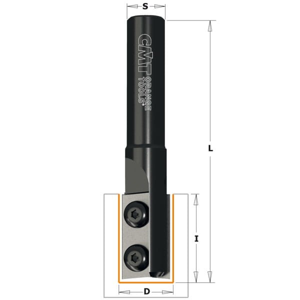CMT Frez prosty na płytki wymienne Z2 D16 I49,5 S12 mm