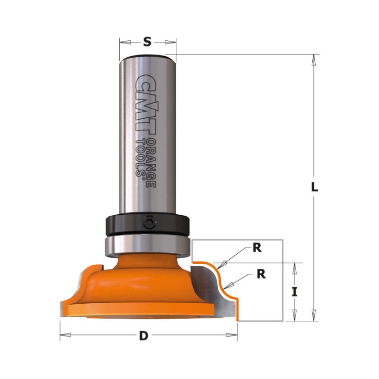 CMT Frez dekoracyjny profilowy D54 I11,5 S12 mm