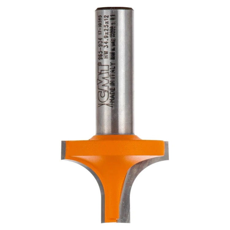 CMT Frez dekoracyjny zaokrąglający D34,9 R12,7 S12 mm typ C