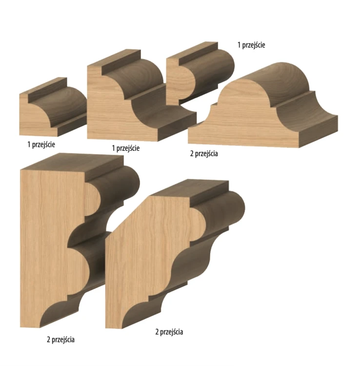 CMT Frez dekoracyjny multiprofilowy D38,1 I28 S12 mm Profil B