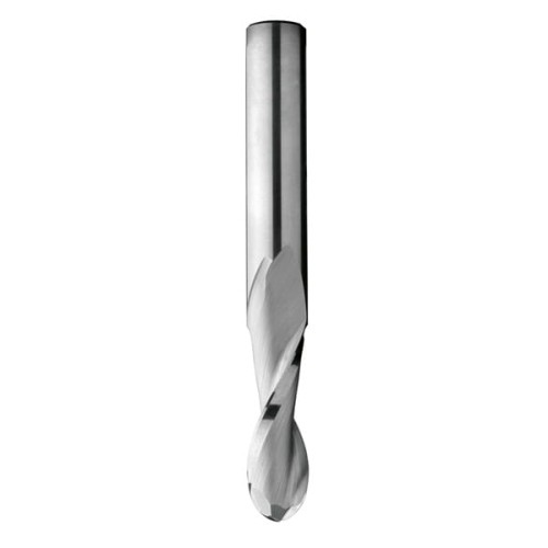 CMT Frez spiralny z kulistym czołem Z2 R1,6 D3,18 L80 S6,35mm / pozytyw