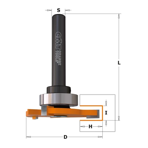 CMT Frez piłkowy / rowkujący z łożyskiem Z3 D47,6 I5 S8 mm
