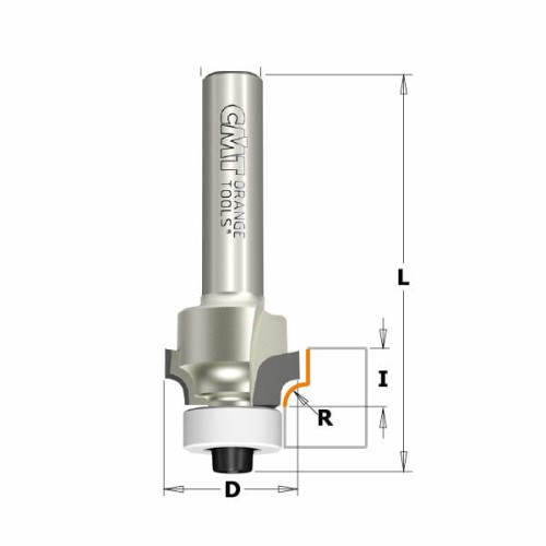 CMT Frez diamentowy zaokrąglający do obrzeża R3 D18,7 S8 mm