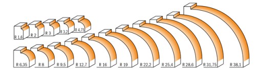 CMT Frez zaokrąglający ćwierćwałek R9,5 D31,7 S6 mm