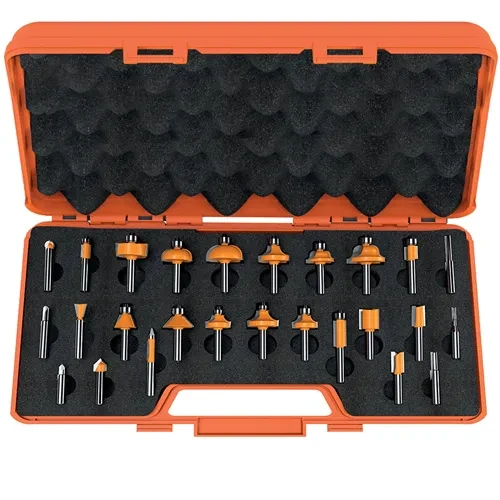 CMT Zestaw 26 frezów prostych i profilowych S8 mm