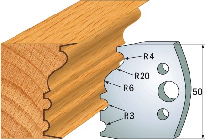 690.513 Para noży HSS 50x4 mm