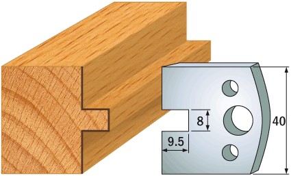 690.095 Para noży HSS 40x4 mm