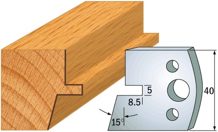 690.085 Para noży HSS 40x4 mm