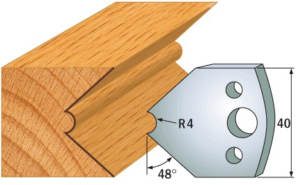 690.080 Para noży HSS 40x4 mm