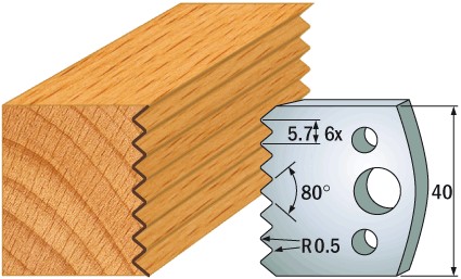 690.077 Para noży HSS 40x4 mm