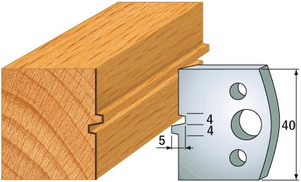 690.074 Para noży HSS 40x4 mm