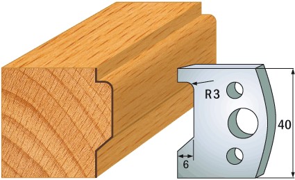 690.032 Para noży HSS 40x4 mm