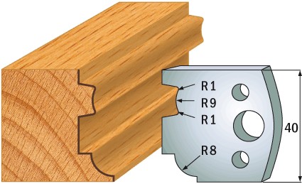 690.026 Para noży HSS 40x4 mm