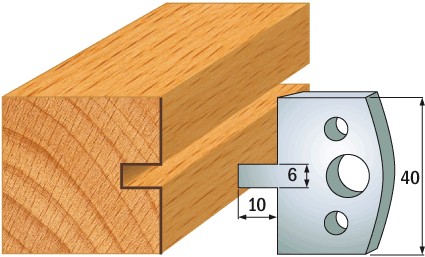 690.016 Para noży HSS 40x4 mm