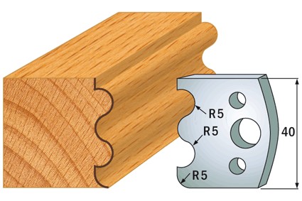 690.006 Para noży HSS 40x4 mm