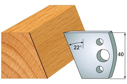 690.001 Para noży HSS 40x4 mm