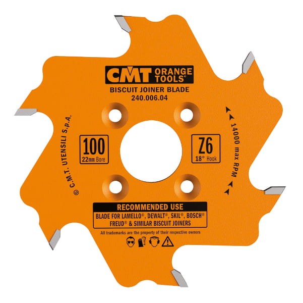 240.006.04 CMT Frez do lamelek 100x22x6Z / do lamelownicy