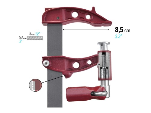 PIHER Maxipress R Ścisk śrubowy 300 cm / Moc 1000 Kg