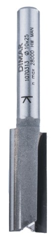 DIMAR frez prosty D10 B25 L57 Z2 d6 1070313